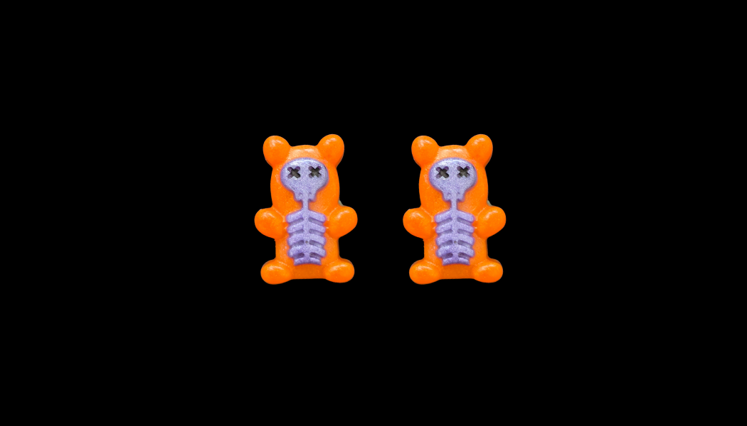 Dead  Gummy Bear studs