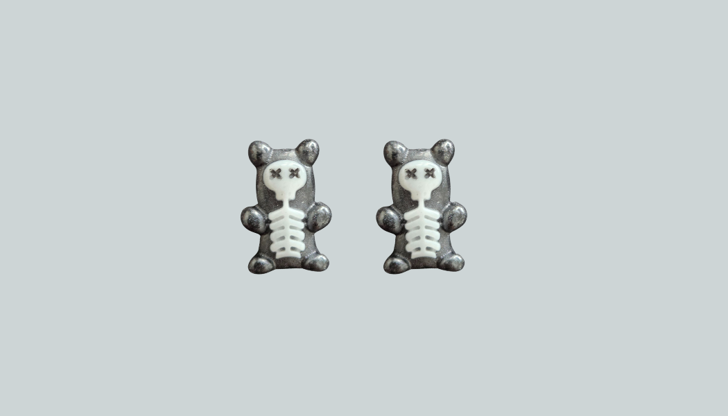 Dead  Gummy Bear studs