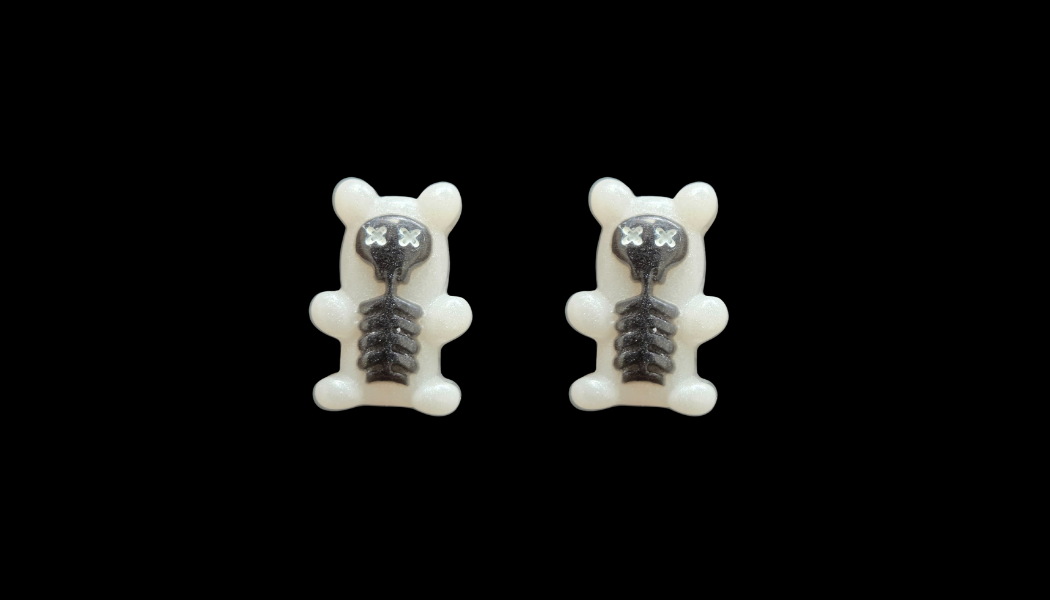 Dead  Gummy Bear studs