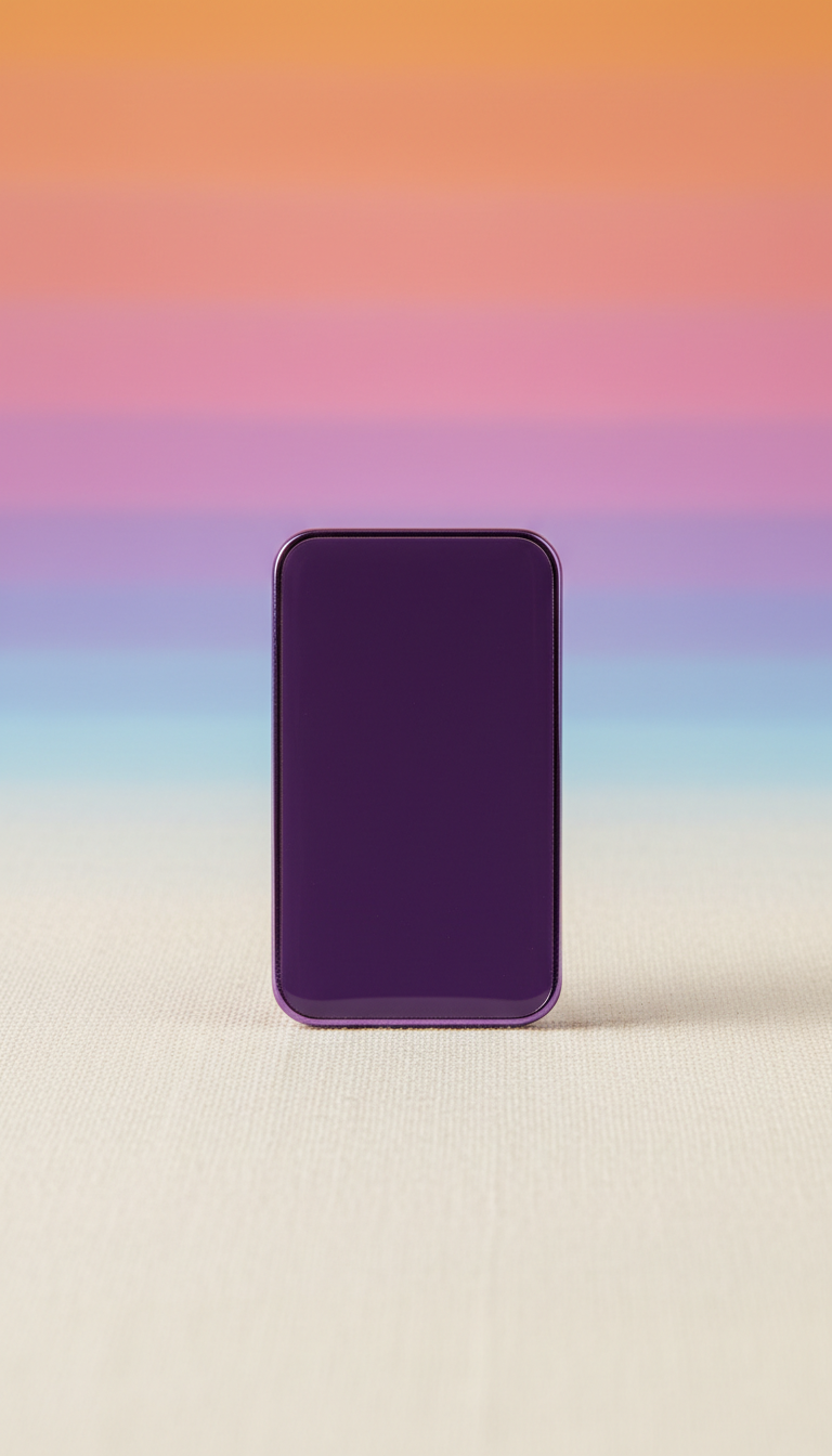 Dusk Purple Enamel Keychain
