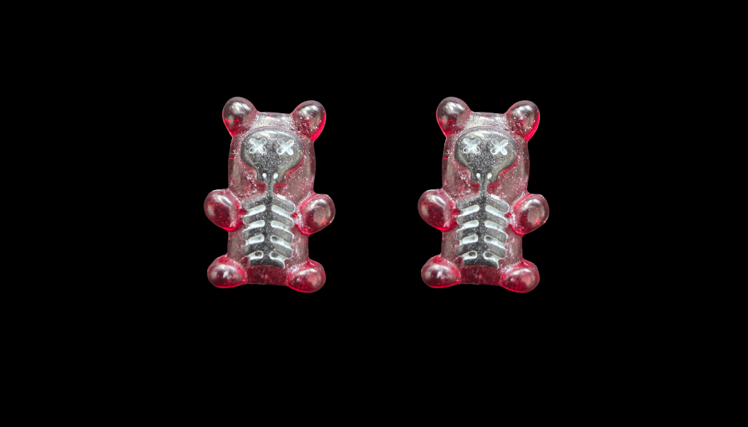 Dead  Gummy Bear studs
